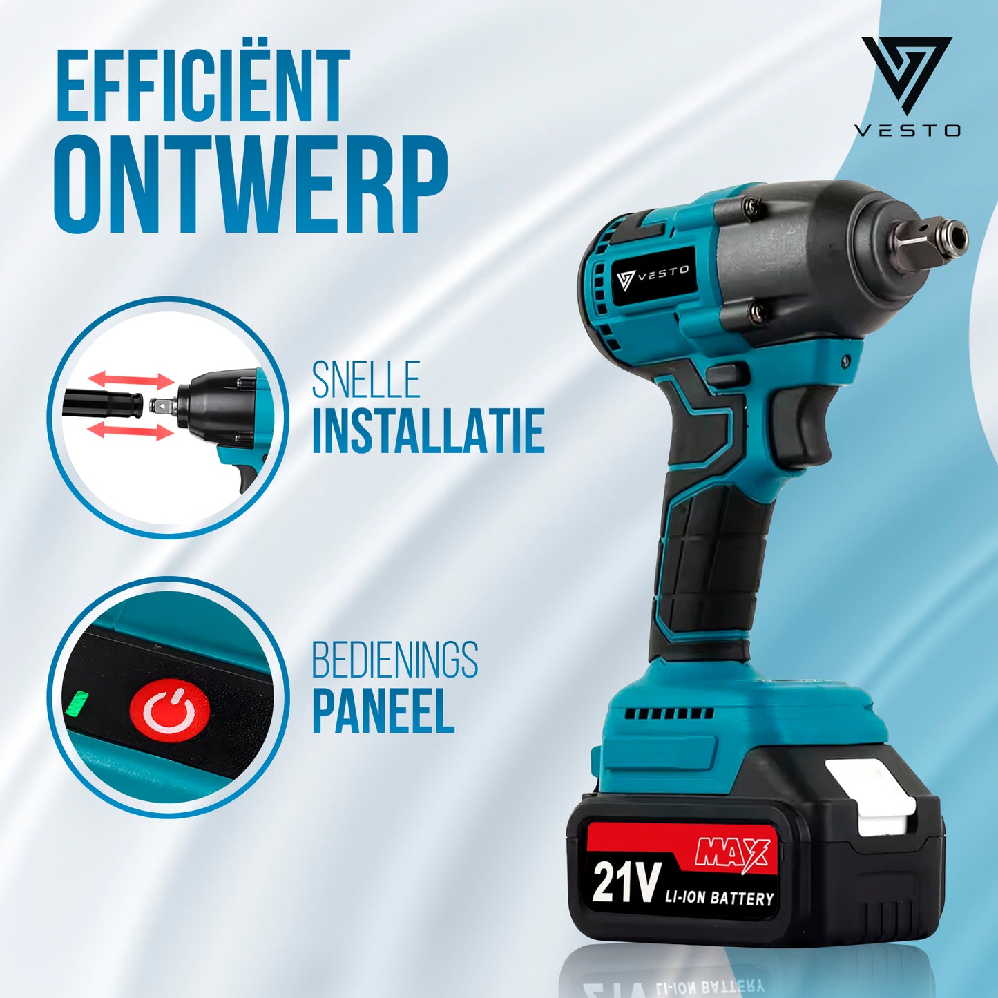 Vesto® Accu Slagmoersleutel 21V