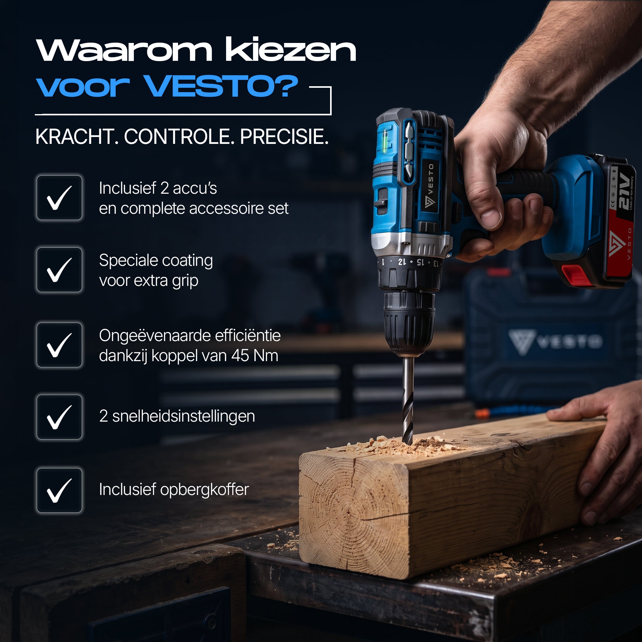 Vesto® PowerDrive Accuboormachine