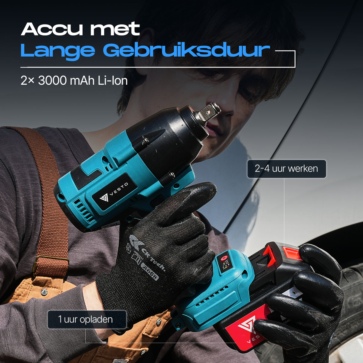 Vesto® Accu Slagmoersleutel 21V