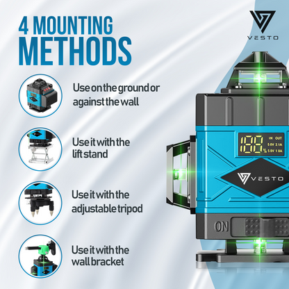 Vesto® 4D Kruislijnlaser inclusief statief