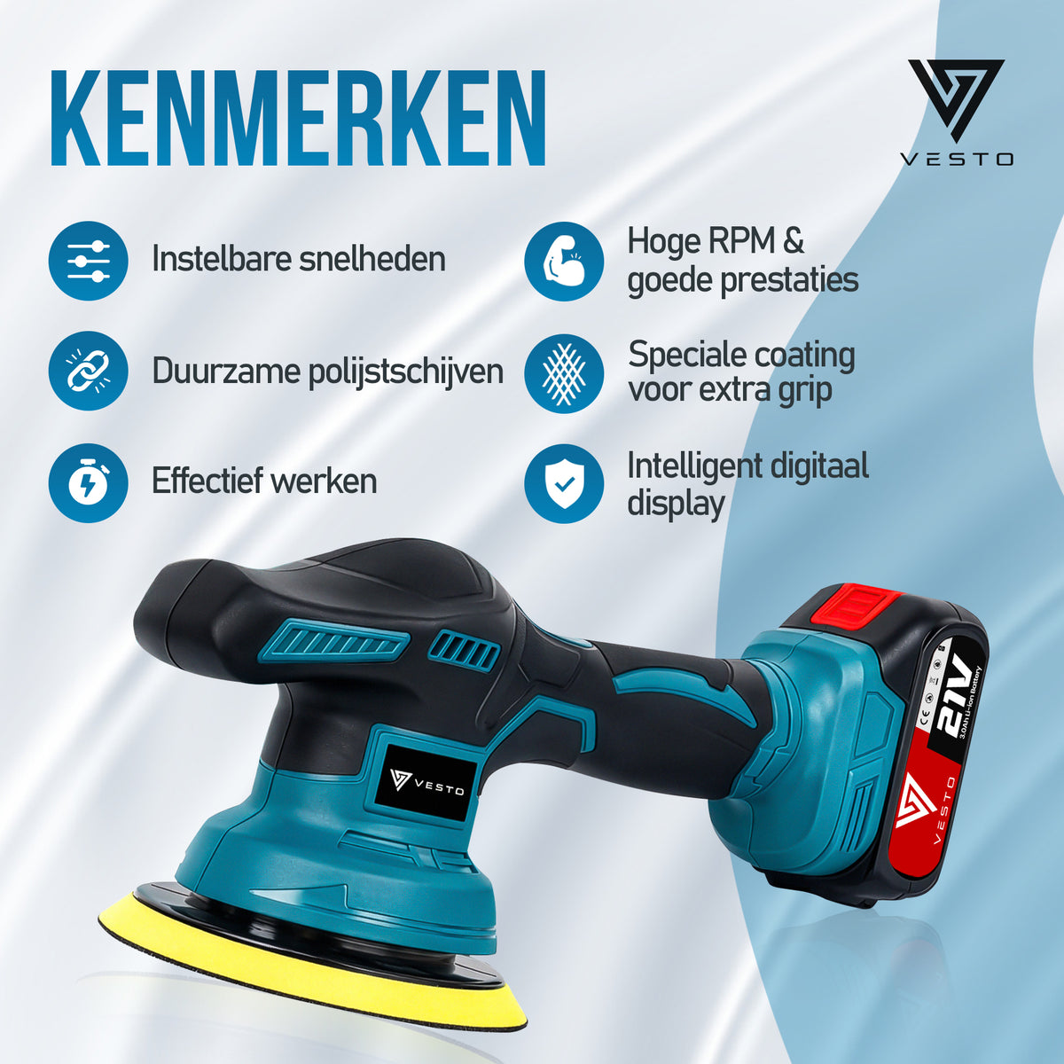 Vesto® Draadloze Polijstmachine