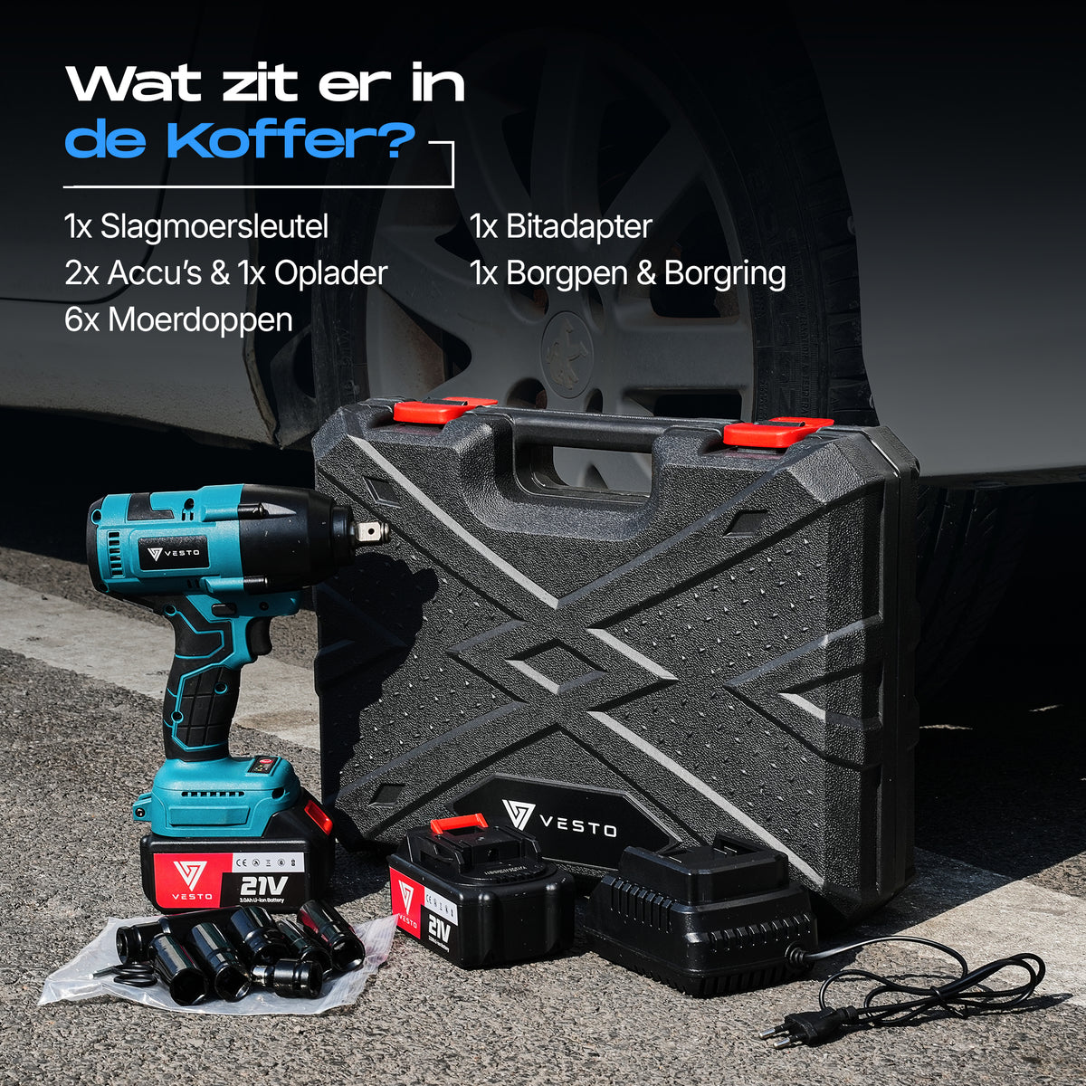 Vesto® Accu Slagmoersleutel 21V