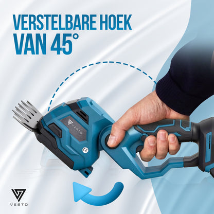 Vesto® Accu Heggenschaar met Hoekverstelling