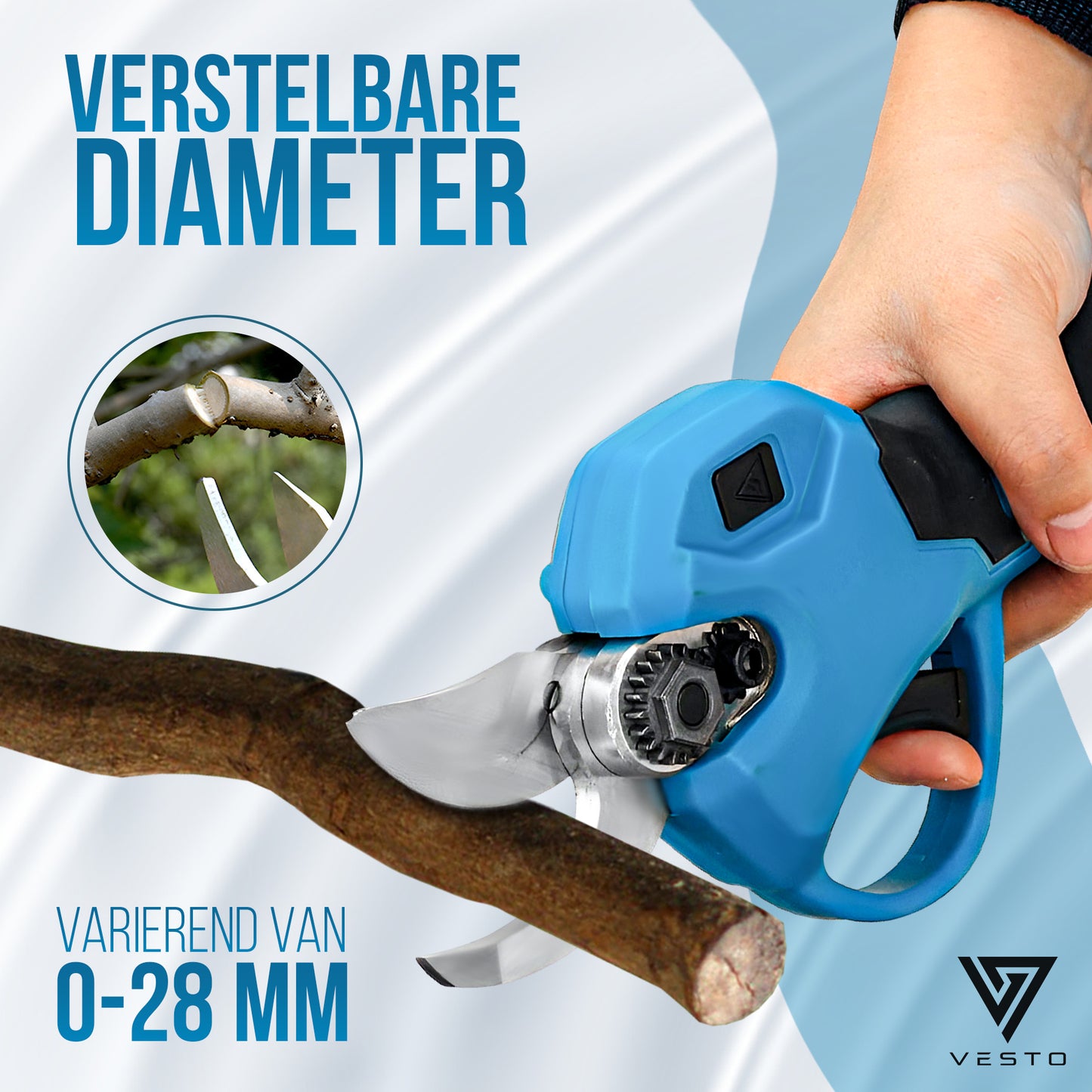 Vesto® Elektrische Snoeischaar met verlengsteel
