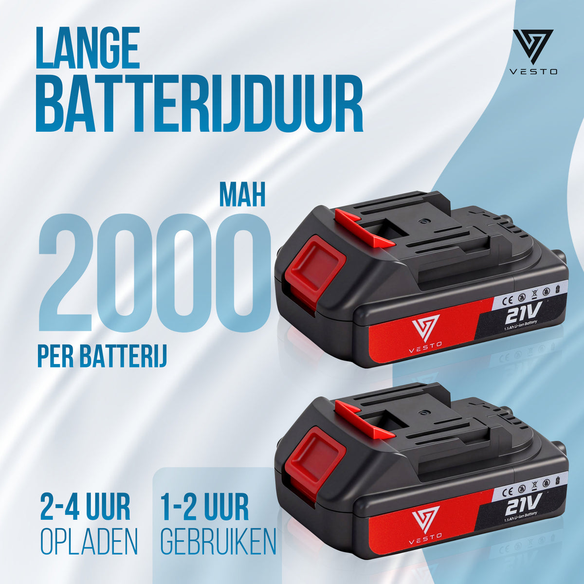 Vesto® Accu Heggenschaar met Hoekverstelling