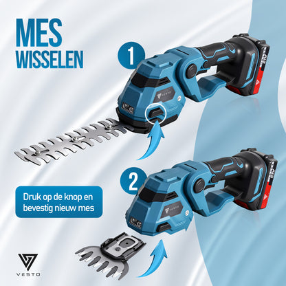 Vesto® Accu Heggenschaar met Hoekverstelling