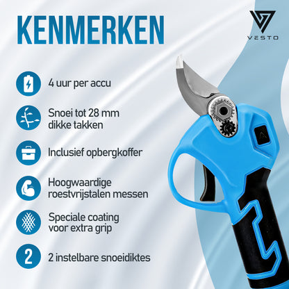 Vesto® Elektrische Snoeischaar met verlengsteel