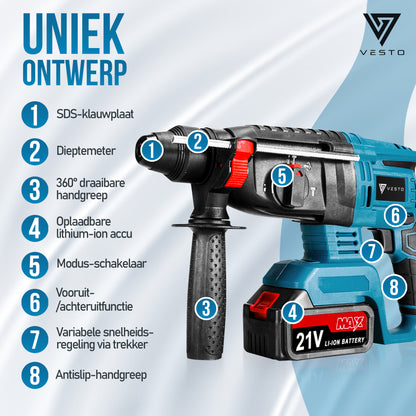 Vesto® Accu Boorhamer
