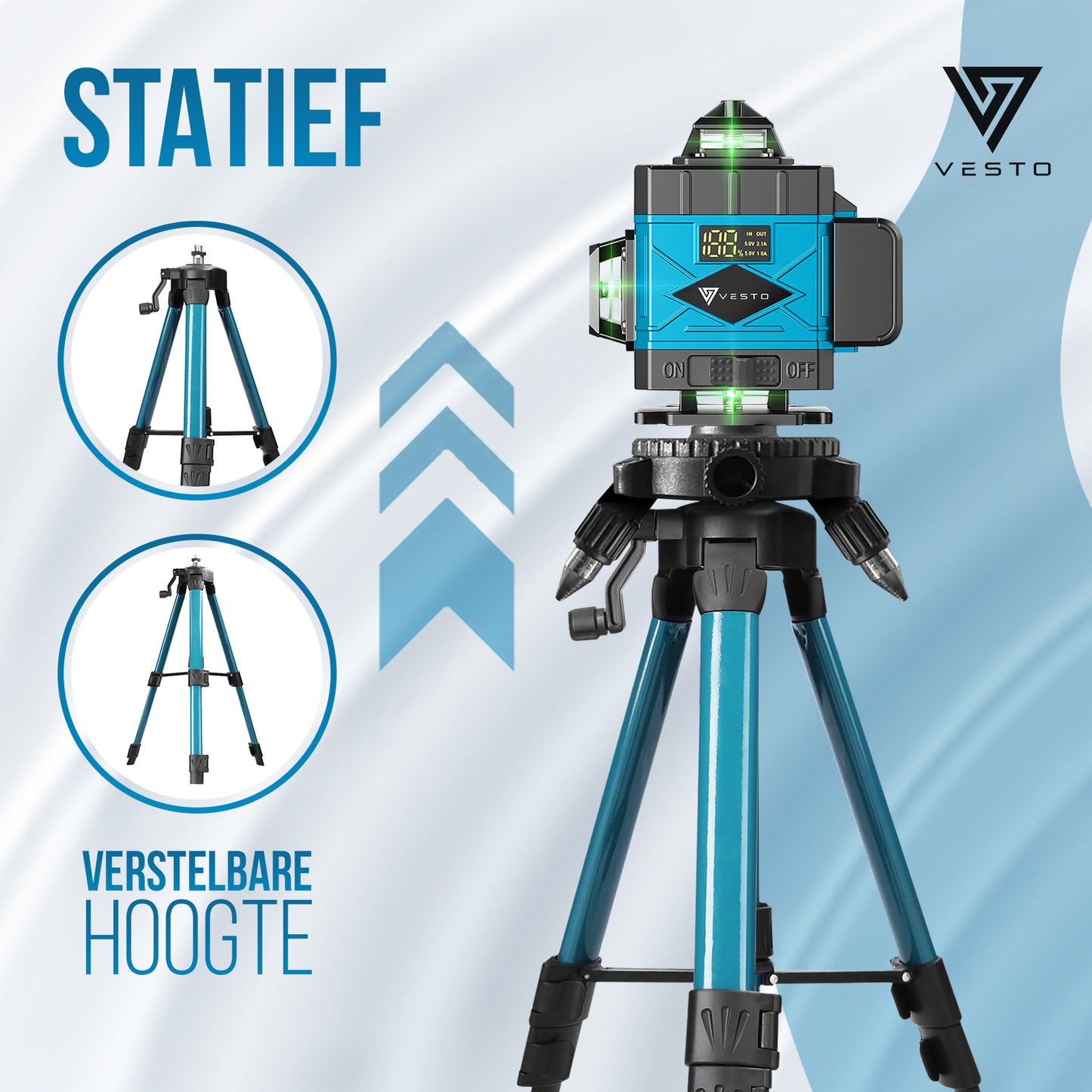 Vesto® 4D Kruislijnlaser inclusief statief