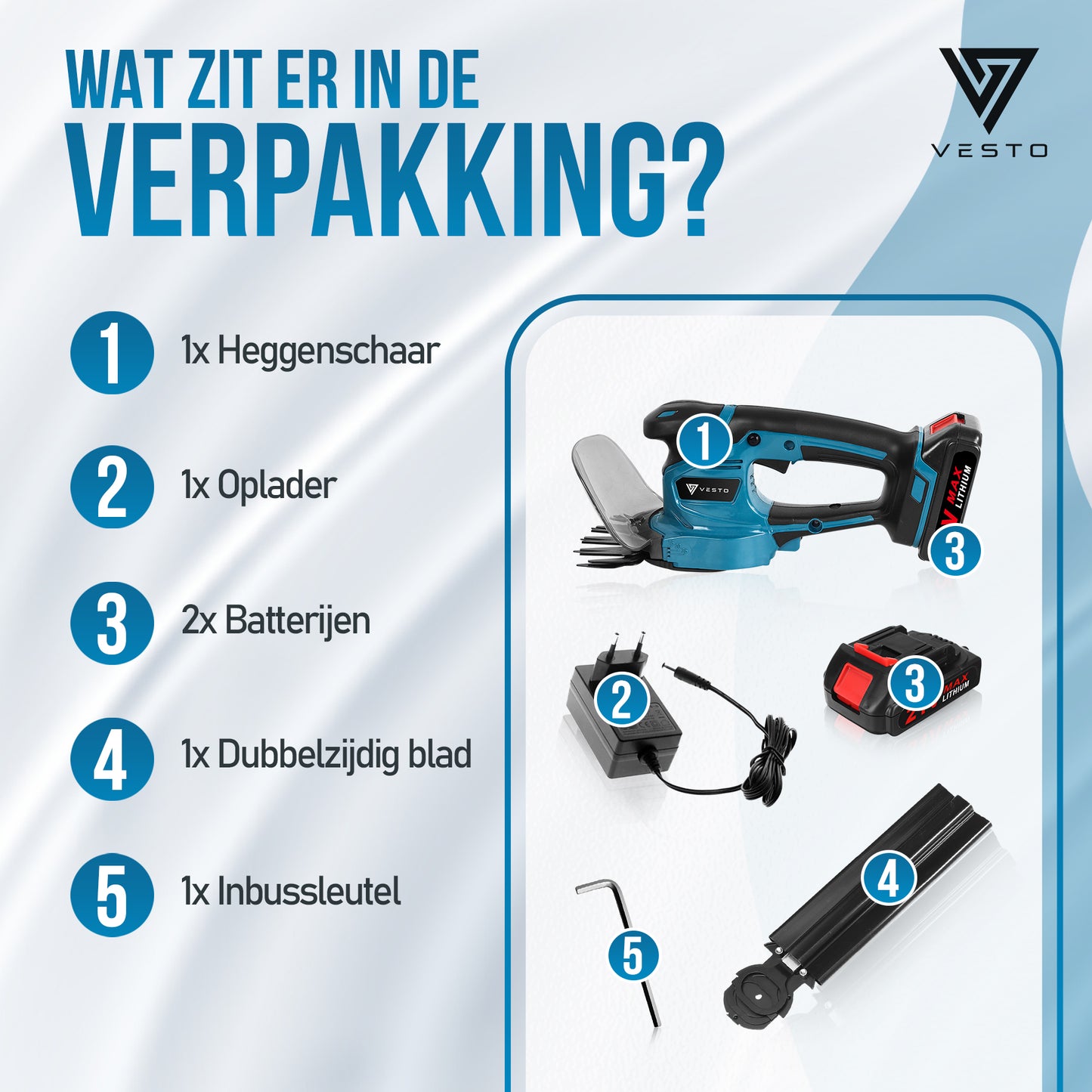 Vesto® Accu heggenschaar